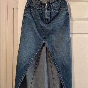 American Eagle Outfitters Dark Blue Women's Jean Skirt